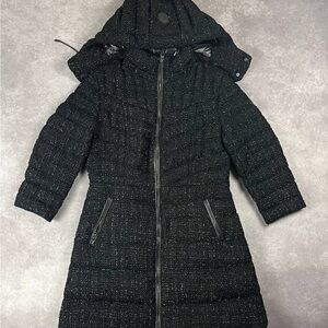 [154] Mackage Lara Sparkly Black Coat  Jacket L Size